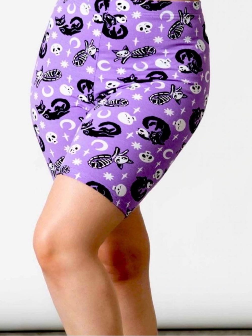 KILLSTAR Purr Off Purple Bike Shorts Size Large